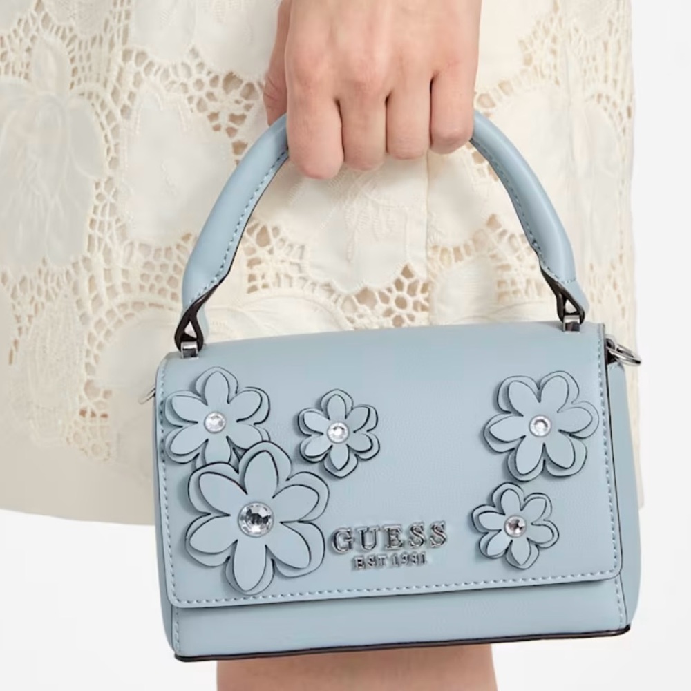 Guess Zaria Mini Top Handle Flap handbag nwt - Picture 2 of 5